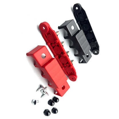 New Red & Black 5/16" 4 Stud Power Distribution Block -BUSBAR- With Cover