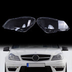 Car Front Headlight Lens Cover For Mercedes Benz C Class W204 2011-2015