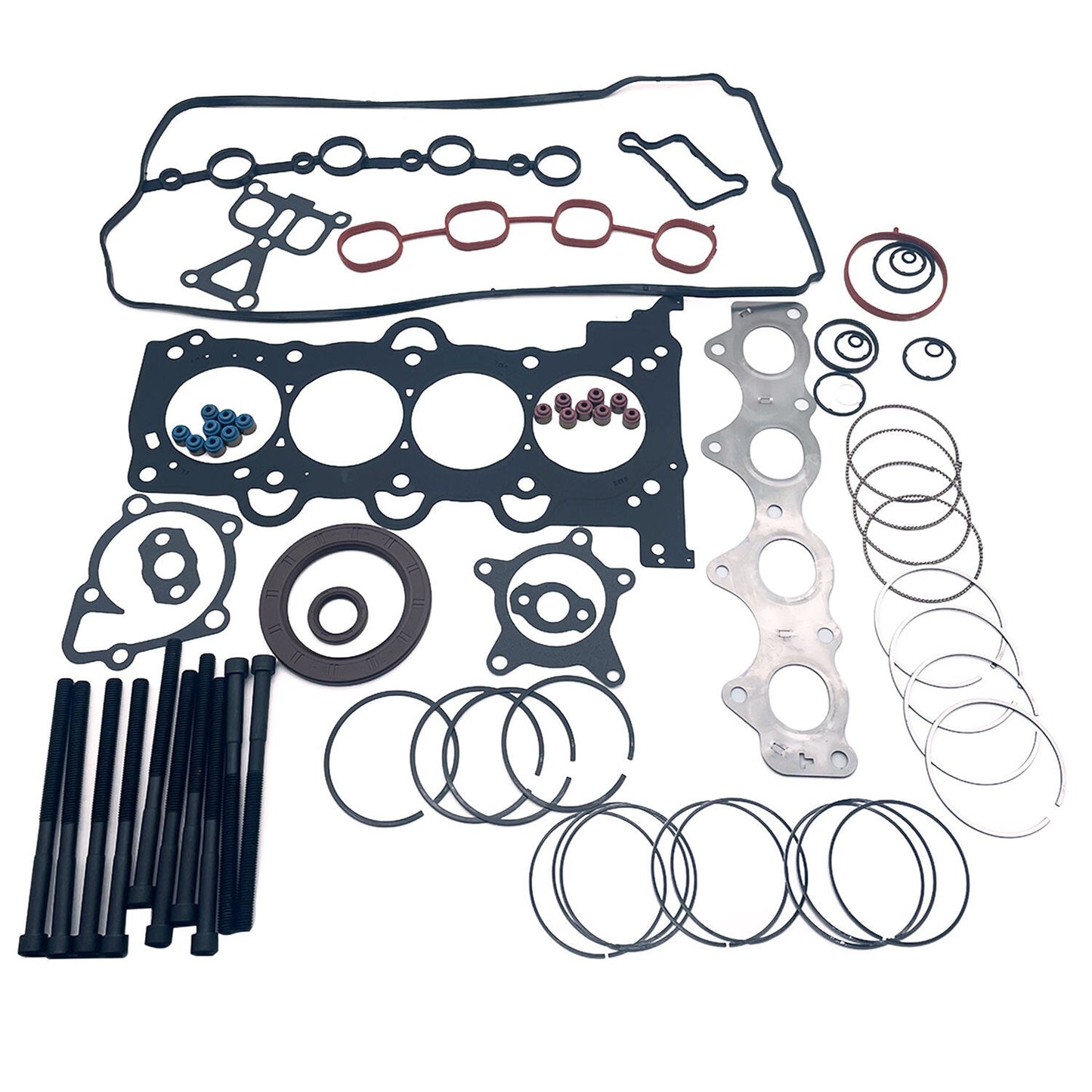 Head Gasket Bolts&Piston Rings Set For Hyundai Kia Accent Rio 1.6L L4 2012-2016