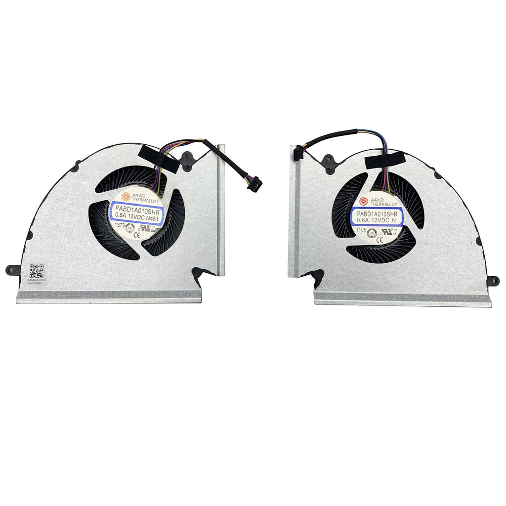 New CPU+GPU Cooling Fan For MSI GP76 GE76 WE76 MS-17K2 MS-17K3 PABD1A010SHR N452