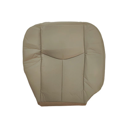 Driver & Passenger Bottom Leather Seat Cover Tan For 2005-2006 Cadillac Escalade