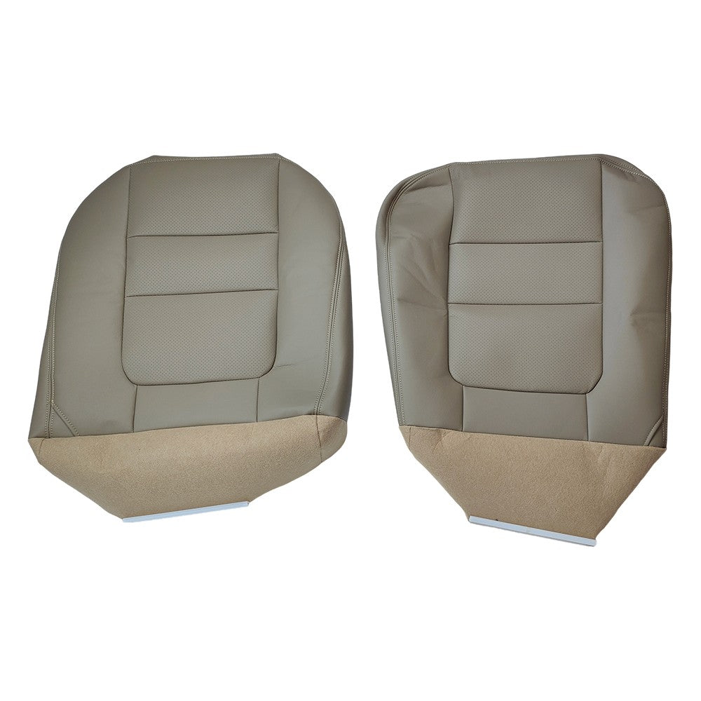 Driver Passenger Bottom Top Leather Seat Cover TAN For 2001 Ford F250 Lariat New