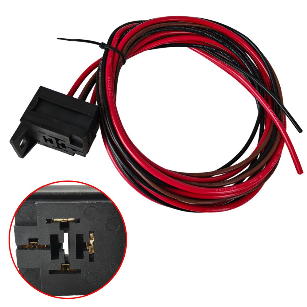 Adjustable 12V Electric Radiator Fan Thermostat 3-Pin Control Relay Wire Kit New