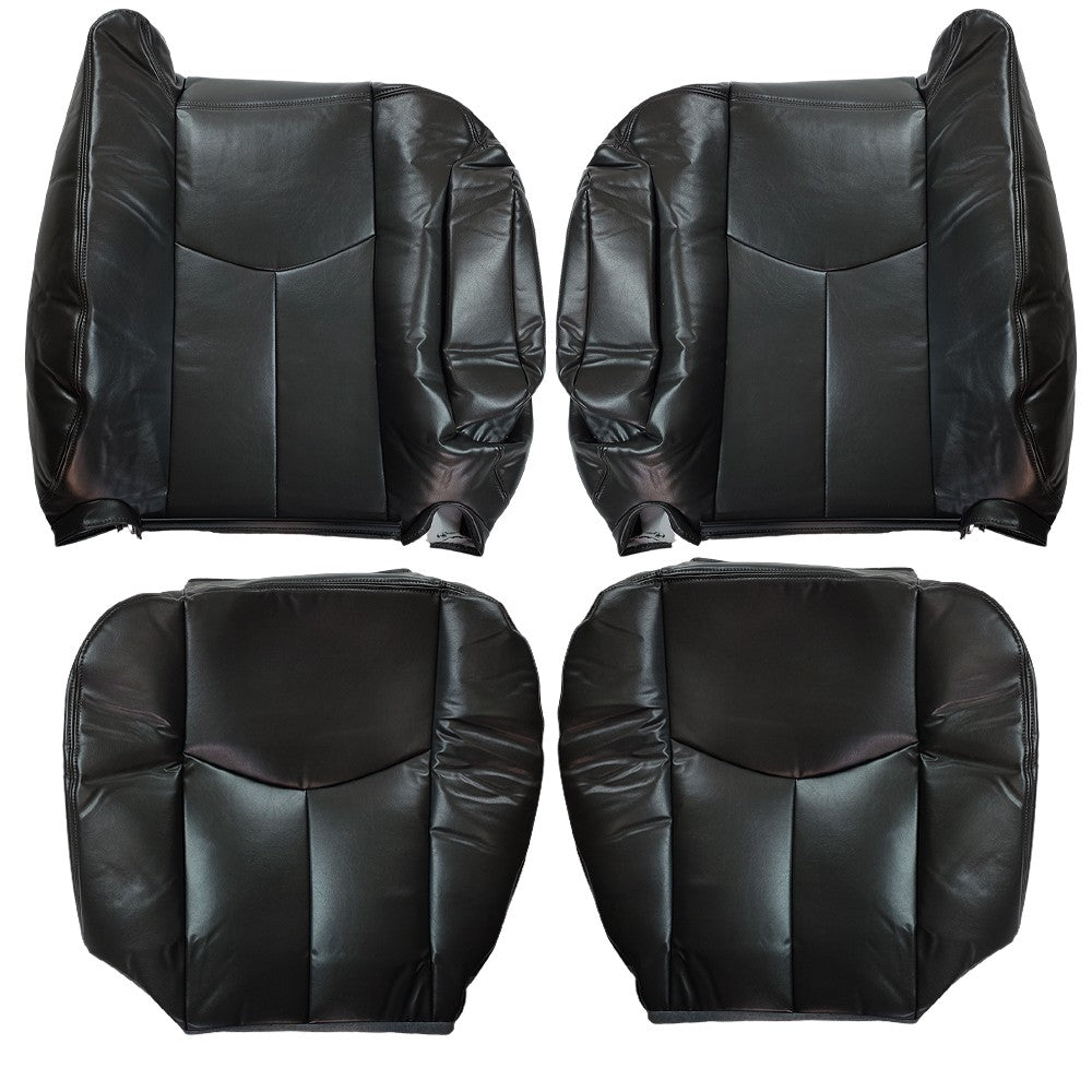 For 2003 2004-2006 Chevy Silverado Tahoe Driver & Passenger Leather Seat Cover