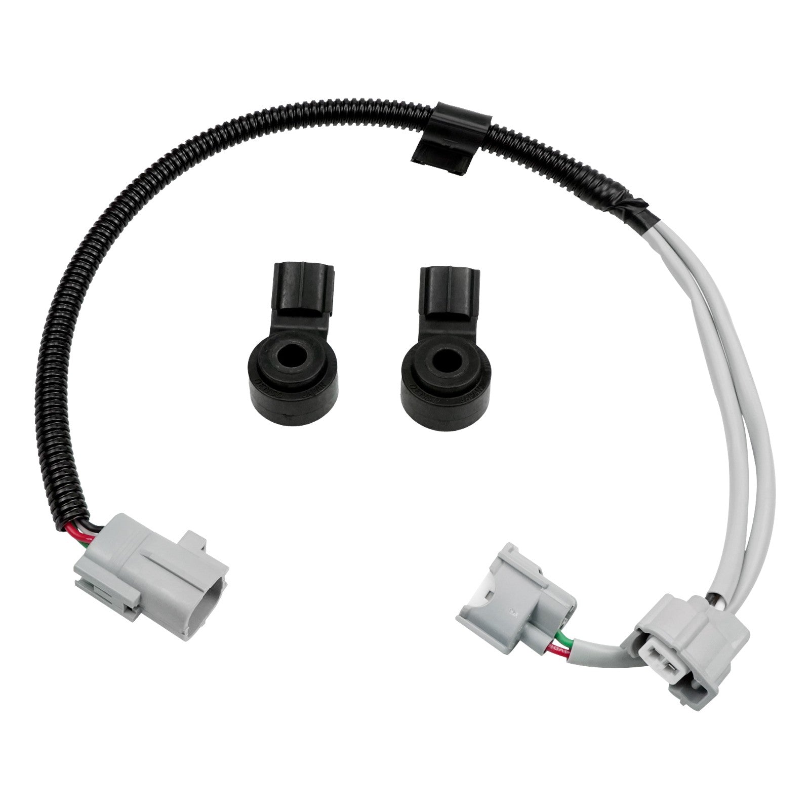 2x For 2004-08 Camry Highlander Sienna Lexus Engine Knock Sensor & Harness Wire