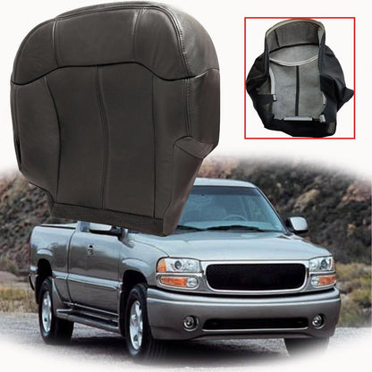 For 1999-02 GMC Sierra 1500 2500 Driver Side Bottom Leather Cover Black