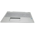 New 934640-001 Palmrest Case w/Backlit Keyboard Silver For HP ENVY X360 15-BP US