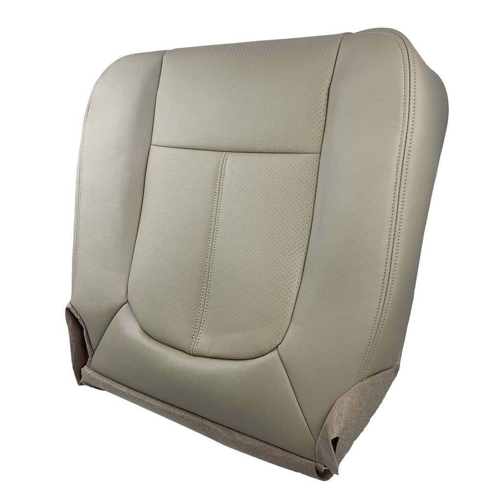 Driver&Passenger Bottom Leather Seat Cover Tan For 2011-2016 Ford F250 Lariat
