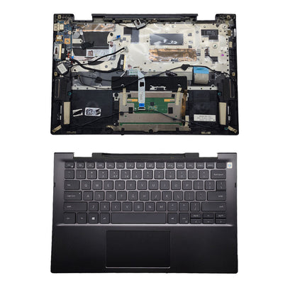 For Dell Inspiron 7306 2-in-1 Palmrest Backlit Keyboard Touchpad 6KXGM 13.3" US