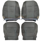 Driver Passenger Bottom&Top Cloth Seat Cover Gray  For 2015-2020 Ford F150 XLT