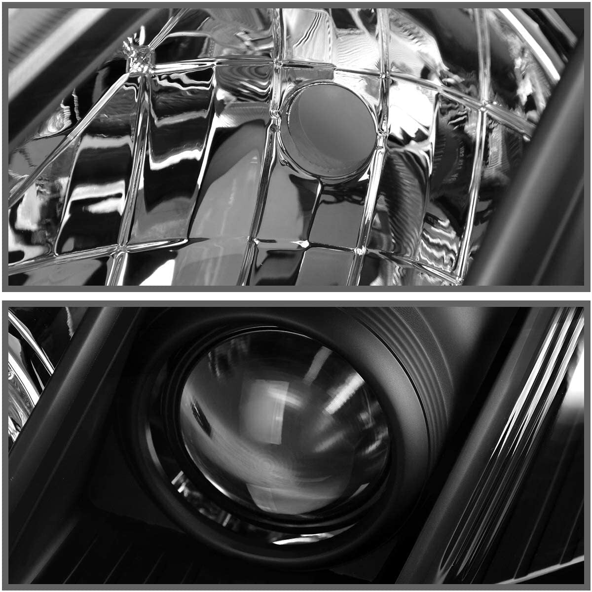 Fit For Toyota Camry 2007-2009 LH+RH Headlight Replacement Black Housing