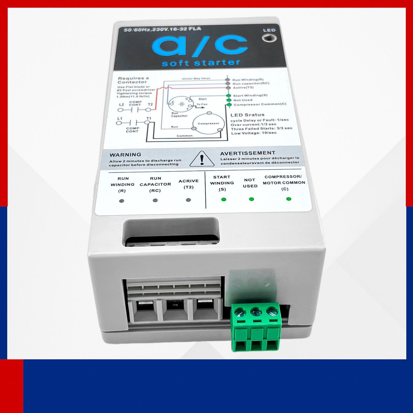 16-32A Air Conditioner Soft Start Module Reverse motor protection for generators