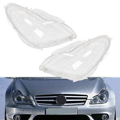 For 2006-11 Mercedes Benz W219 CLS350 CLS500 CLS550 A Pair Headlight Lens Cover