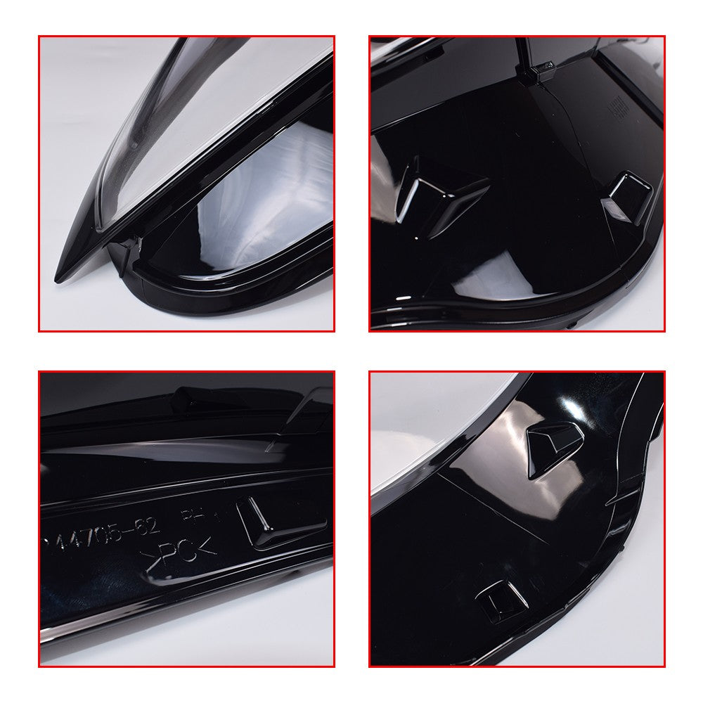 For BMW 3-Series G20 G28 2023-2024 Pair Front Headlight Cover Clear+Sealant Glue