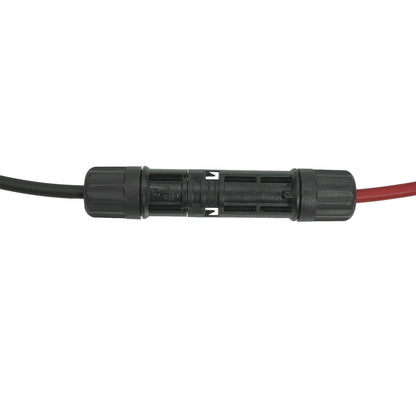 12AWG 30 feet Black + 30 feet Red Solar Panel Extension Cable and Connectors