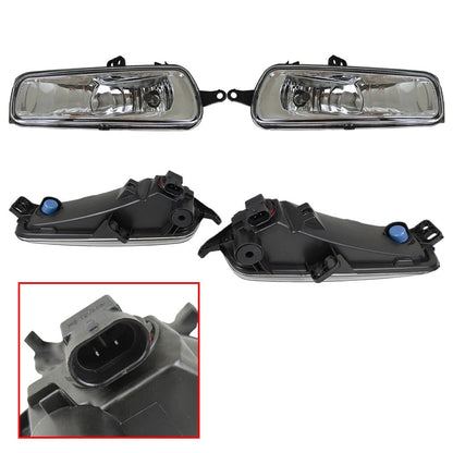 Left & Right Fog Lights W/Bezels Covers+Bulbs+Wiring For Ford Transit 2020-2024