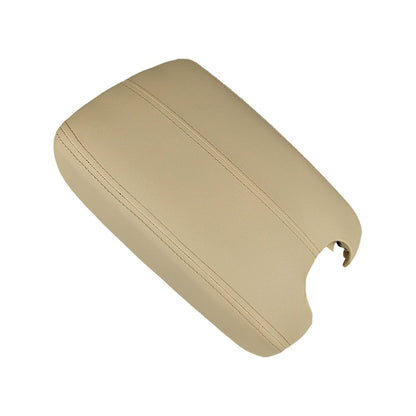 Door Armrest Hand Leather Arm Rest Cover & Base Lid Beige For Honda Accord 08-12