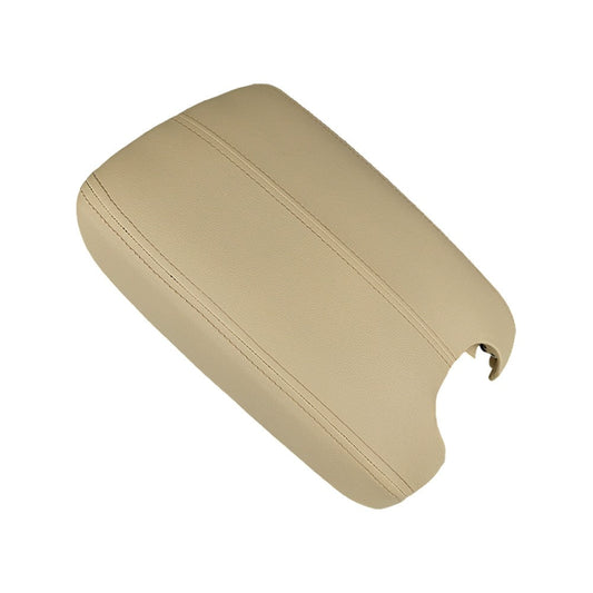 Door Armrest Hand Leather Arm Rest Cover & Base Lid Beige For Honda Accord 08-12