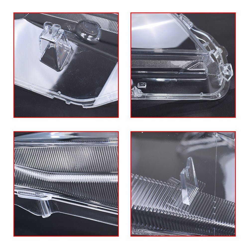 For Lexus GX460 2010-2013 A Pair Left & Right Headlight Lens Cover+Sealant Glue