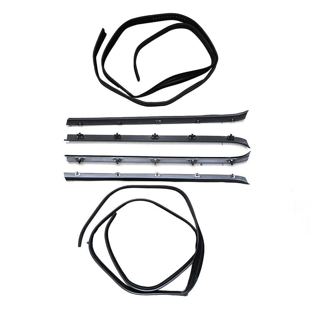 Window Sweep & Run Channel Weatherstrip Seal Kit 6pc For 81-91 Pickup Truck US