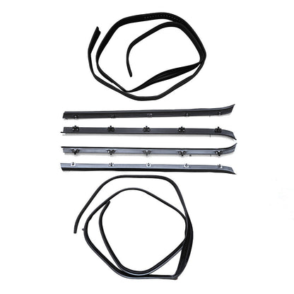 Window Sweep & Run Channel Weatherstrip Seal Kit 6pc For 81-91 Pickup Truck US