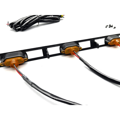 Front Hood Grille Amber LED Lights Assy w Wire Harness for Toyota Tacoma