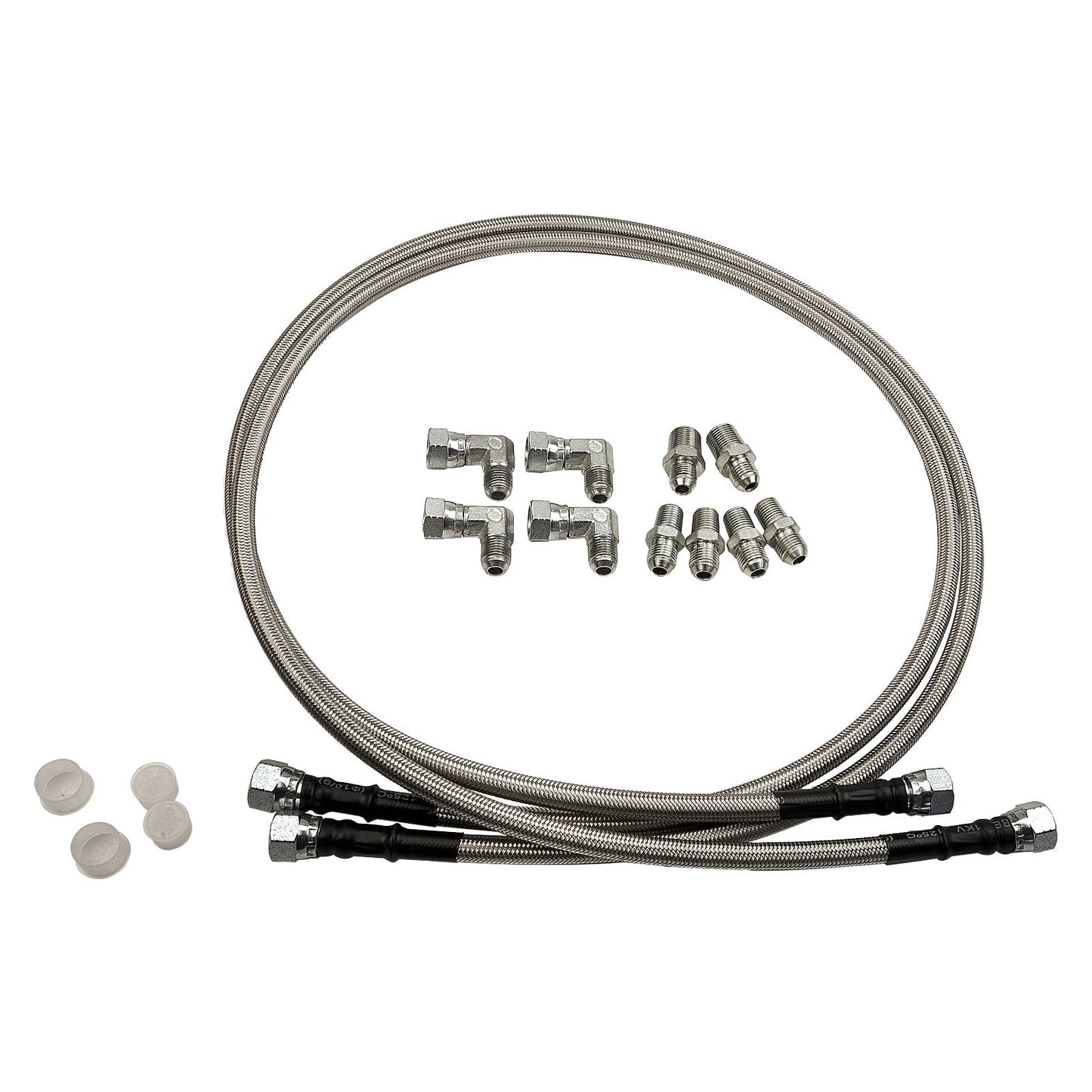 For GM 4L60E 4L65E Automatic Transmission Cooler Lines -6AN Fiber & SS Braided