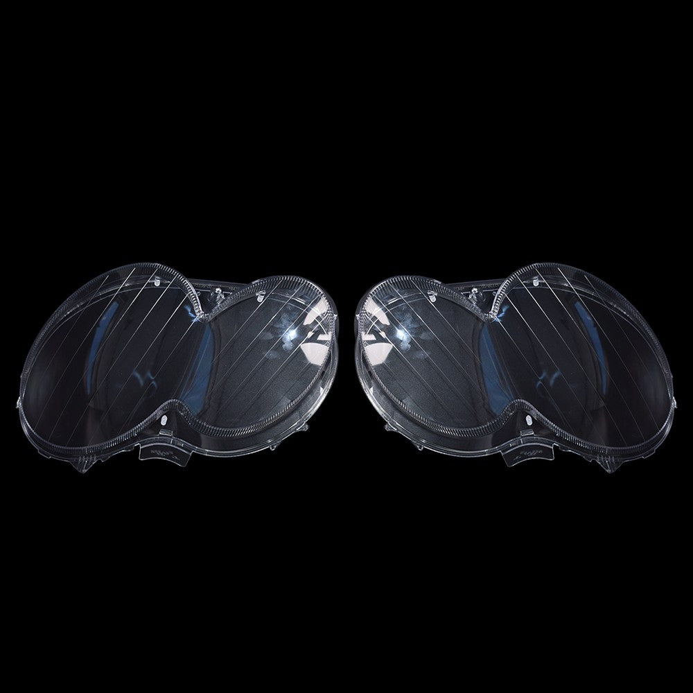 A Pair Headlight Lens Cover Clear L+R For Mercedes Benz CLK C209 W209 2005-2009