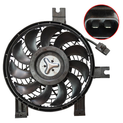 For Lexus LX470 1998-2002 V8 4.7L A/C Condenser Cooling Fan with Shroud Assembly