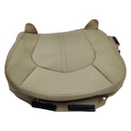 Front Driver Top & Bottom Leather Seat Covers Tan For 2008 - 2013 Cadillac CTS