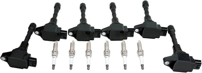 6 UF550 Ignition Coil Iridium Spark Plug for V6 3.5L 09-20 Nissan Maxima Murano
