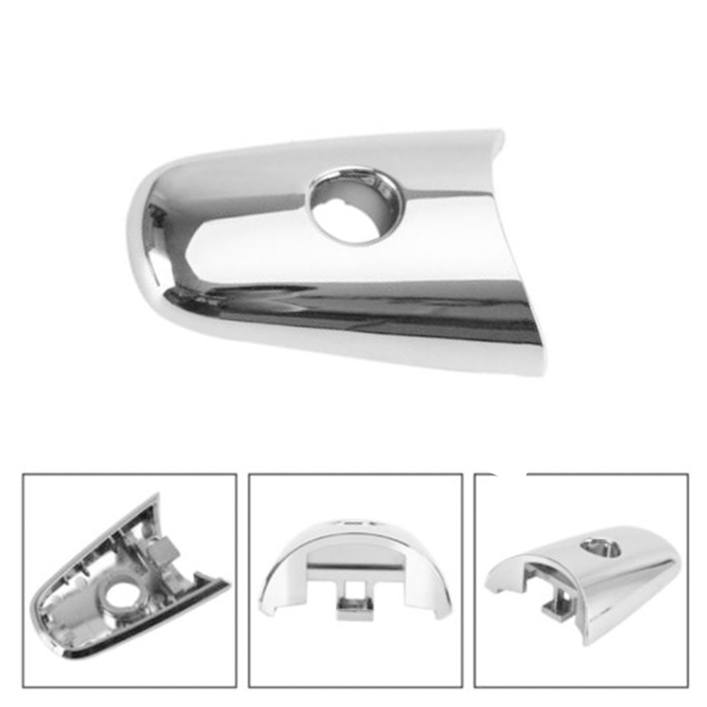 Left Driver Door Handle Key Bezel Cover Trims Chrome for Infiniti EX35