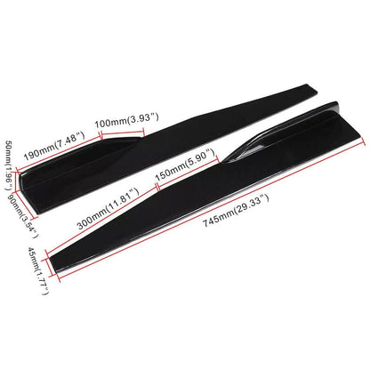 For Mazda 2 3 6 Front Rear Bumper Lip Spoiler Splitter Body Kit Side Skirt