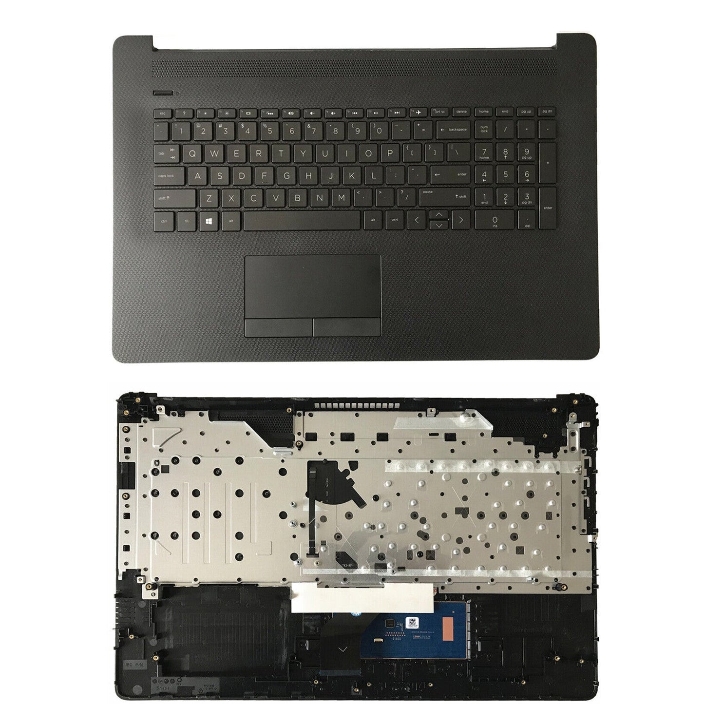 New Palmrest Keyboard BL 73H0 Touchpad For HP 17-BY 17-CA L48409-001 Matte Black