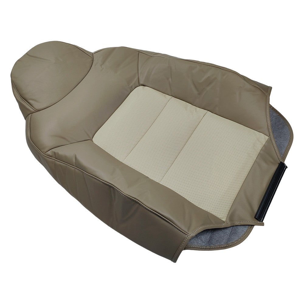 LH / RH Front Leather Seat Cover Tan For 2003-2006 Ford Expedition Eddie Bauer