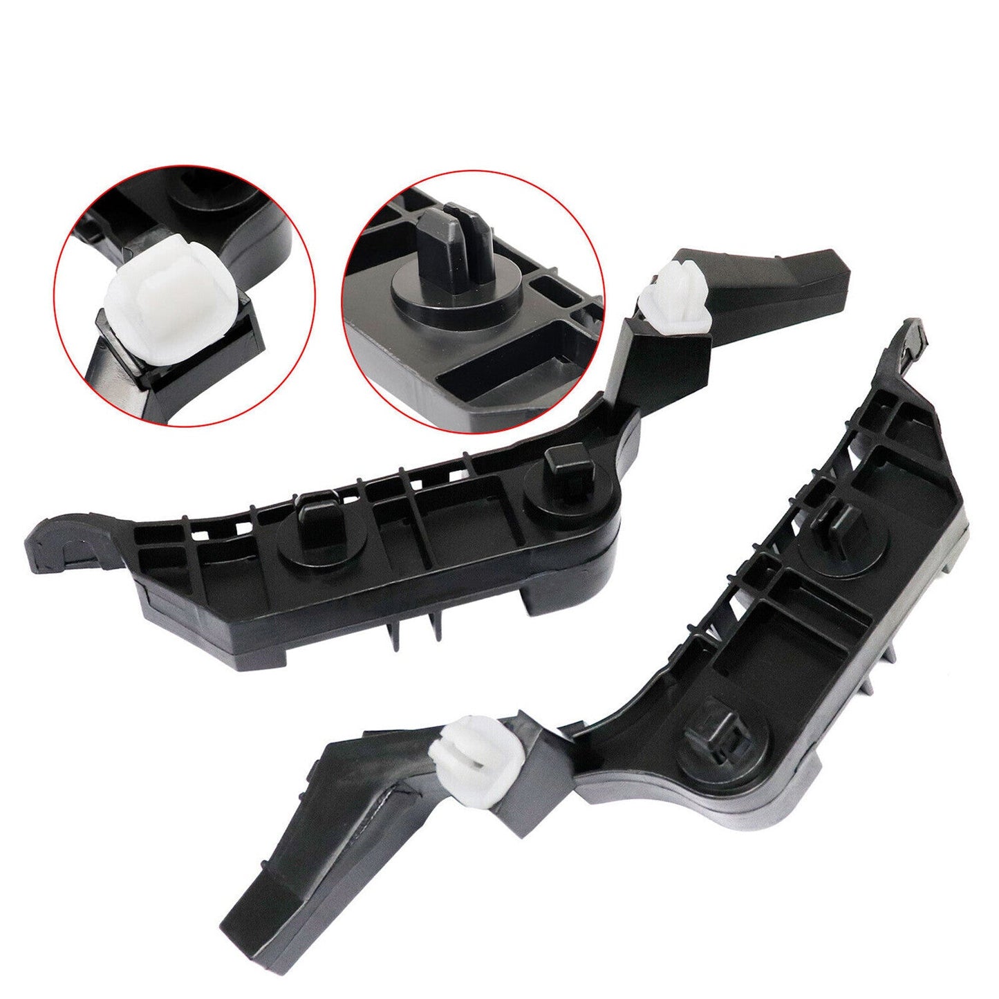 2PCS Left & Right Front Bumper Spacer Bracket For 04-08 HONDA ACCORD ACURA TSX