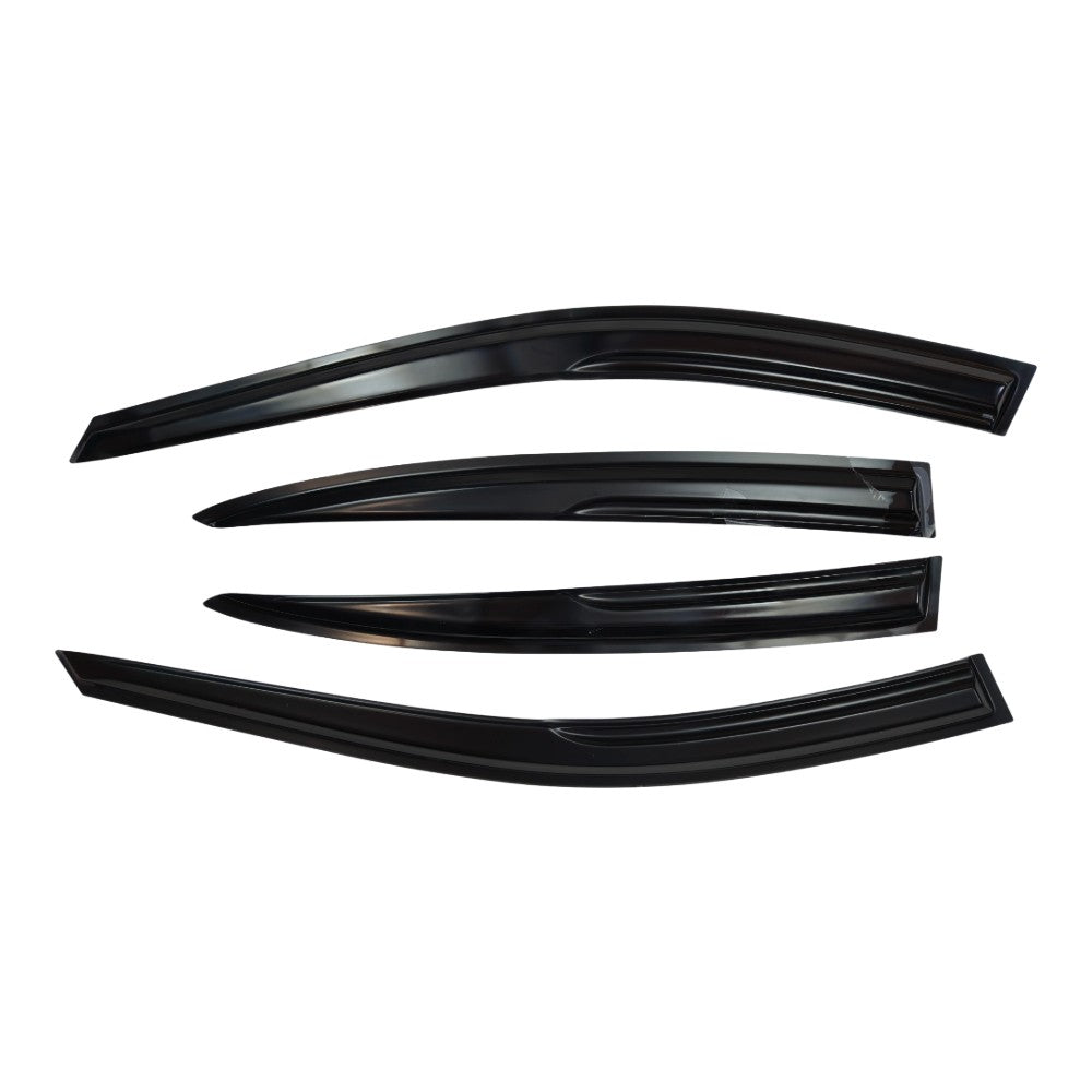 Window Visor Vent Rain Shades Guards Deflectors For 04-08 Acura TL Sedan Black