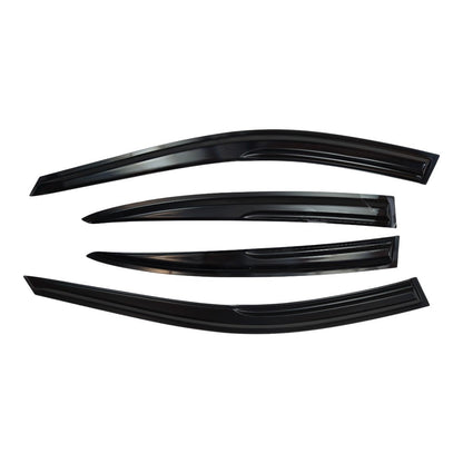 Window Visor Vent Rain Shades Guards Deflectors For 04-08 Acura TL Sedan Black
