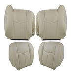 For 2003 2004-2006 Chevy Tahoe Suburban Driver Passenger Leather Seat cover Tan