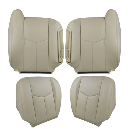 For 2003 2004-2006 Chevy Tahoe Suburban Driver Passenger Leather Seat cover Tan