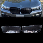 2x Headlight Lens Cover Shell Clear For BMW 7 Series G11 G12 740i 750i 2016-2019