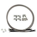 For GM 4L60E 4L65E Automatic Transmission Cooler Lines -6AN Fiber & SS Braided