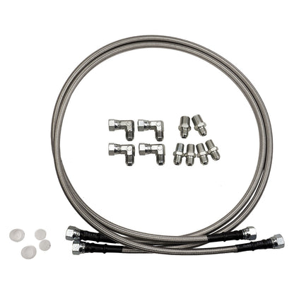 For GM 4L60E 4L65E Automatic Transmission Cooler Lines -6AN Fiber & SS Braided