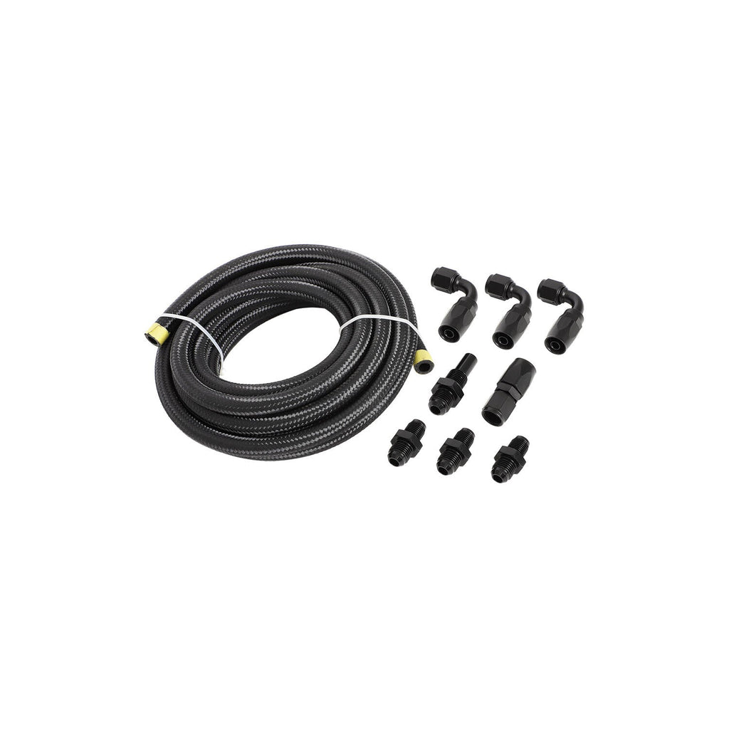 For GM 4L80E Automatic Transmission Cooler Lines Kit 6-AN Steel Braided Line Kit