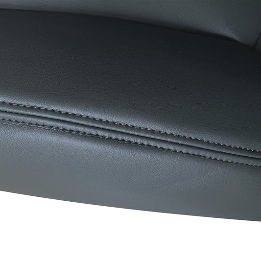 For 1999 2000 2001 2002 Chevy Silverado & GMC Sierra Leather Seat Cover Black