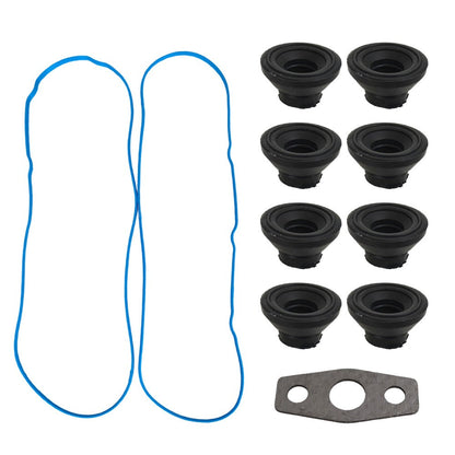 For Chevy GMC 4.8/5.3/6.0/6.2/7.0L Valve Cover Graphite Gasket Set Grommets Kit