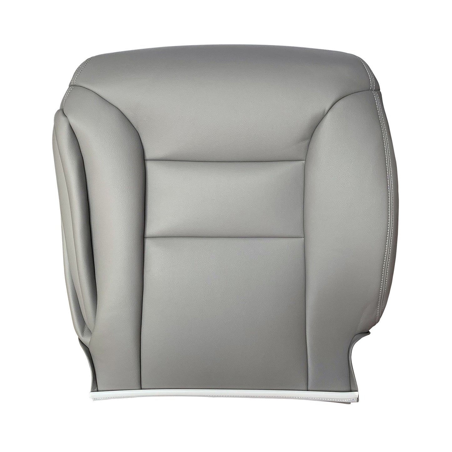 Driver Passenger Leather Seat Covers Gray For 1995 - 1999 Chevy Silverado Tahoe
