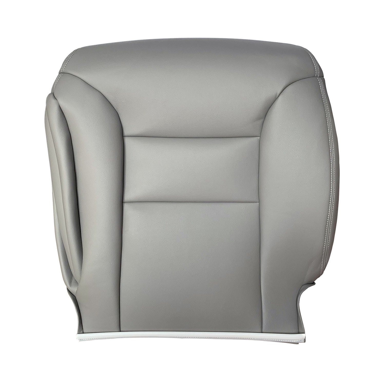 Driver Passenger Leather Seat Covers Gray For 1995 - 1999 Chevy Silverado Tahoe