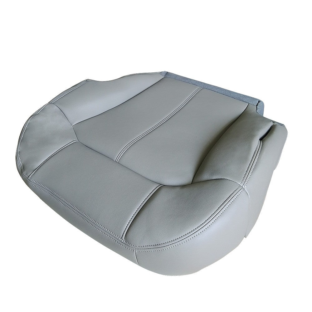 Driver Side Leather Bottom Seat Cover Gray For 1999 2000 2001 2002 GMC Sierra