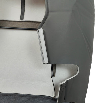 Driver Side Bottom Leather Seat Cover Gray For 2007-2014 Chevy Tahoe Silverado
